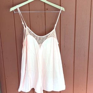 Soft pink romper